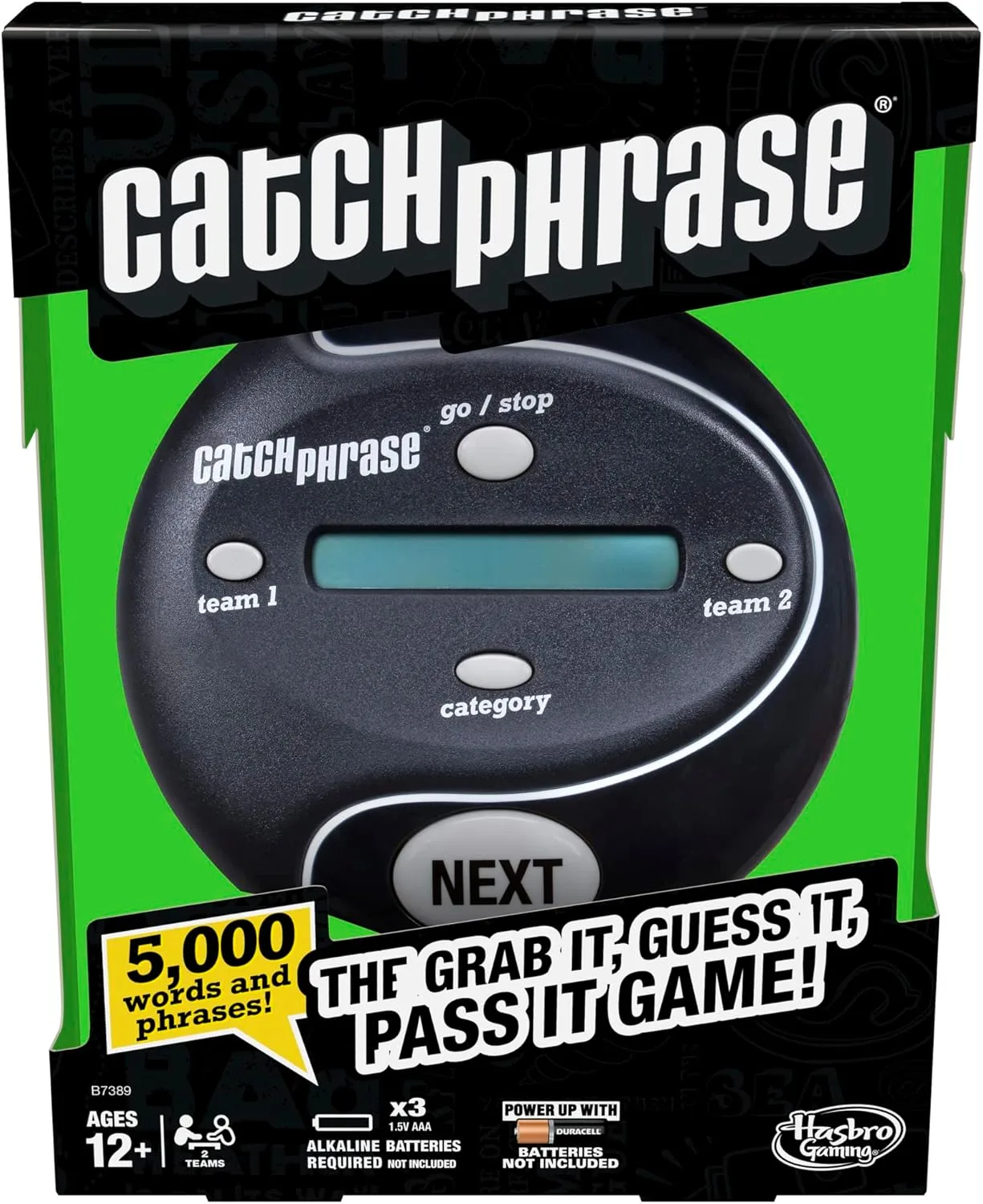 Hasbro Gaming Catch Phrase Electronic Game – Fun Handheld Party Game for Adults, Teens, and Kids – Ages 12+ | 4+ Players | Amazon Exclusive